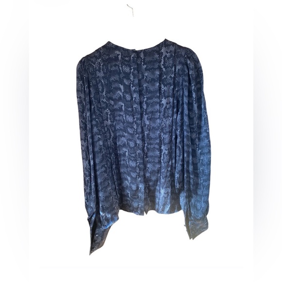 Anine Bing Renee snake print silk blouse Size S pristine condition